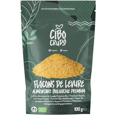 CIBO CRUDO crudo biologico vegan Levure Nutritionnelle BIo en Flocons Bio et Premium 100g. Levure Sans Gluten Alimentaire Dietetique. Levure Alimentaire Cru. Levure Maltée. Nutritional Yeast Flakes Organic. Publicité CIBO CRUDO crudo biologico vegan Levure Nutritionnelle BIo en Flocons Bio et Premium 100g. Levure Sans Gluten Alimentaire Dietetique. Levure Alimentaire Cru. Levure Maltée. Nutritional Yeast Flakes Organic. Publicité