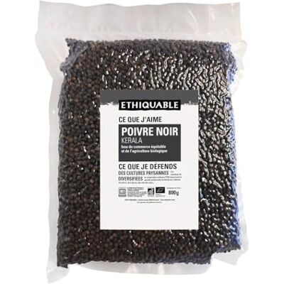 Ethiquable - Poivre noir - Kerala - 800 g - Poivre - Publicité Ethiquable - Poivre noir - Kerala - 800 g - Poivre - Publicité