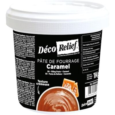 Déco Relief Pâte de Fourrage Caramel 1 kg Pâtisserie DR50014 - Publicité Déco Relief Pâte de Fourrage Caramel 1 kg Pâtisserie DR50014 - Publicité