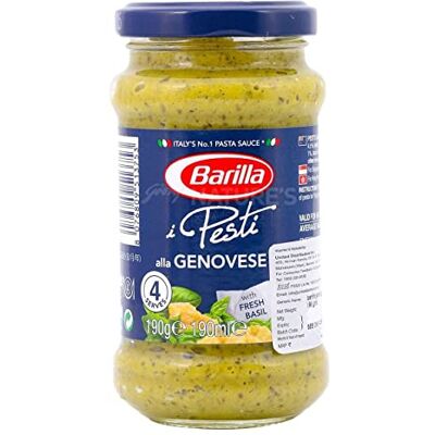 Barilla Délicieux Italien Traditionnel Basilic Pesto Alla Genovese Sauce (190 g) - Publicité Barilla Délicieux Italien Traditionnel Basilic Pesto Alla Genovese Sauce (190 g) - Publicité