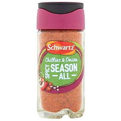 Schwartz Perfect Shake Spicy Season All Seasoning Jar 47g - Publicité Schwartz Perfect Shake Spicy Season All Seasoning Jar 47g - Publicité