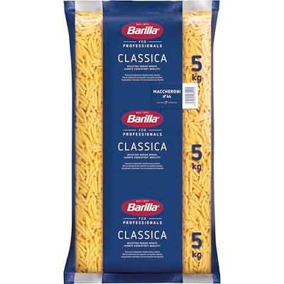 Barilla Pâtes alimentaires 5 kg Maccharoni n °44 5kg - Publicité Barilla Pâtes alimentaires 5 kg Maccharoni n °44 5kg - Publicité