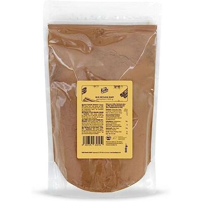 KoRo Cannelle de Ceylan bio en poudre 500 g Épice de qualité supérieure à très faible teneur en coumarine, sans additifs - Publicité KoRo Cannelle de Ceylan bio en poudre 500 g Épice de qualité supérieure à très faible teneur en coumarine, sans additifs - Publicité