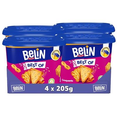 Belin 16 Paquets de Crackers Best Of 100g A Partager entre Amis ou en Famille pour les Apéros Fabriqué en France Lot de 16x100g - Publicité Belin 16 Paquets de Crackers Best Of 100g A Partager entre Amis ou en Famille pour les Apéros Fabriqué en France Lot de 16x100g - Publicité