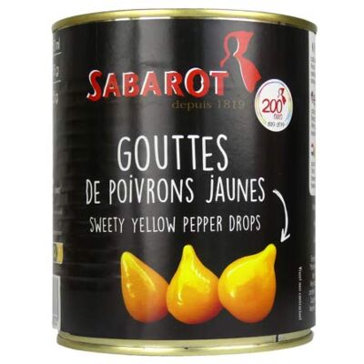 Sabarot Gouttes de poivrons jaunes 325g - Publicité Sabarot Gouttes de poivrons jaunes 325g - Publicité