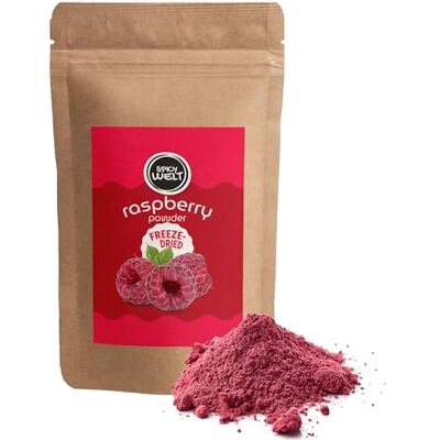 Spicy Welt Poudre de Framboise Lyophilisée (100g) – Framboise Moulue 100 % Naturel, Non Sucré et Sans Additifs pour Smoothies, Yaourt et Pâtisserie - Publicité Spicy Welt Poudre de Framboise Lyophilisée (100g) – Framboise Moulue 100 % Naturel, Non Sucré et Sans Additifs pour Smoothies, Yaourt et Pâtisserie - Publicité