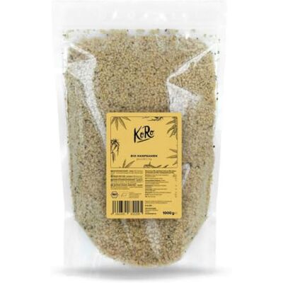 KoRo Graines de chanvre bio décortiquées 1 kg Sans additifs, colorants et arômes - Publicité KoRo Graines de chanvre bio décortiquées 1 kg Sans additifs, colorants et arômes - Publicité