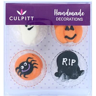 Culpitt Halloween RIP Sugar Cake Decorations 12 PK - Publicité Culpitt Halloween RIP Sugar Cake Decorations 12 PK - Publicité
