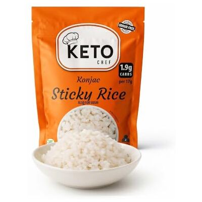 Keto Chef - Konjac Rice Sticky Rice - 200 g - Sushi - Publicité Keto Chef - Konjac Rice Sticky Rice - 200 g - Sushi - Publicité
