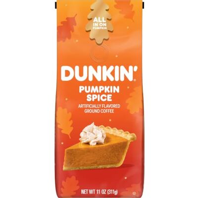 Dunkin' Donuts Dunkin Donuts Ground Coffee Pumpkin Spice 11 Ounces - Publicité Dunkin' Donuts Dunkin Donuts Ground Coffee Pumpkin Spice 11 Ounces - Publicité