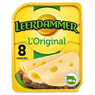 Leerdammer Fromage au lait pasteurisé Les 8 tranches, 200g - Publicité Leerdammer Fromage au lait pasteurisé Les 8 tranches, 200g - Publicité
