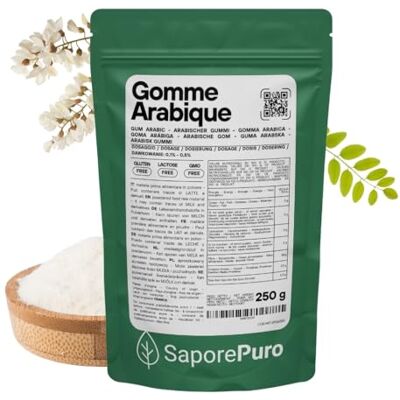 SaporePuro Gomme Arabique en poudre 250 gr - Publicité SaporePuro Gomme Arabique en poudre 250 gr - Publicité