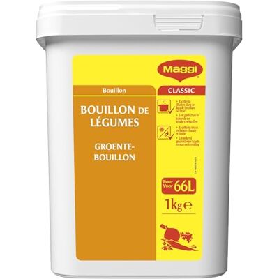 Maggi PROFESSIONAL Bouillon de Légumes Déshydraté Boîte de 1kg - Publicité Maggi PROFESSIONAL Bouillon de Légumes Déshydraté Boîte de 1kg - Publicité