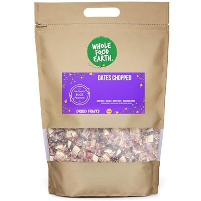 Wholefood Earth Dattes Hachées 2 kg Fruits Secs sans OGM, Source de Fibres - Publicité Wholefood Earth Dattes Hachées 2 kg Fruits Secs sans OGM, Source de Fibres - Publicité