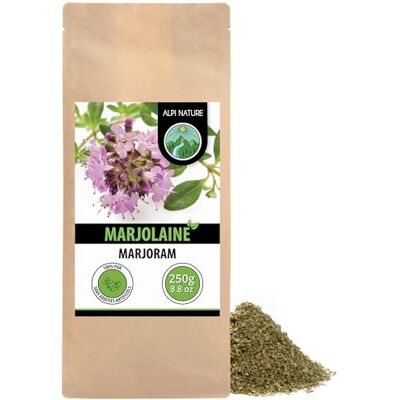Alpi Nature Marjolaine Séchée 250g, Marjolaine Tisane Frottée pour la Cuisine et le Thé - Publicité Alpi Nature Marjolaine Séchée 250g, Marjolaine Tisane Frottée pour la Cuisine et le Thé - Publicité