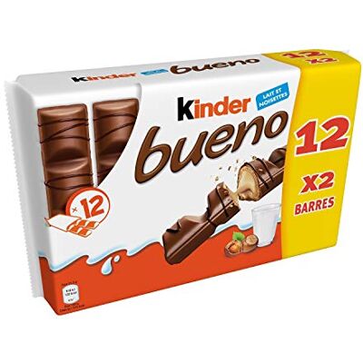 Kinder Barre Chocolatées Lait/Noisette 516 g - Publicité Kinder Barre Chocolatées Lait/Noisette 516 g - Publicité