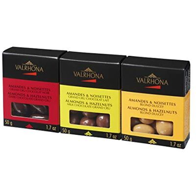 VALRHONA Amandes & Noisettes 3 Pack 150g - Publicité VALRHONA Amandes & Noisettes 3 Pack 150g - Publicité