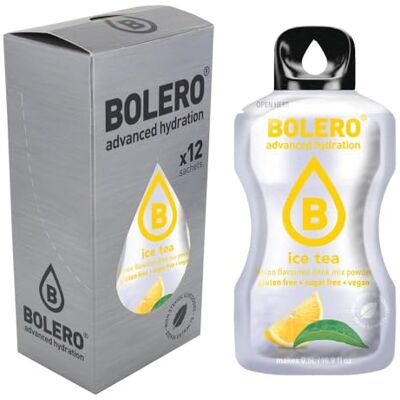 Bolero Sticks 12 x 3 g Assez pour 0,5 l de boisson sans sucre ni dioxyde de carbone Sans aspartame Édulcorés avec Stevia - Publicité Bolero Sticks 12 x 3 g Assez pour 0,5 l de boisson sans sucre ni dioxyde de carbone Sans aspartame Édulcorés avec Stevia - Publicité