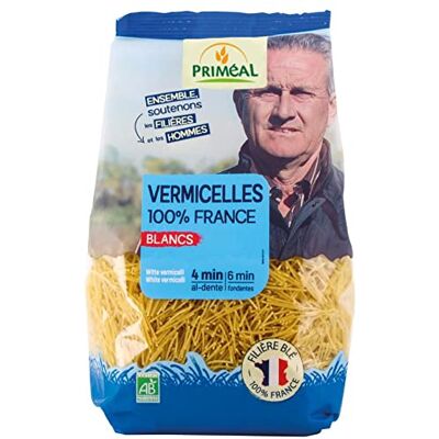 Primeal Priméal Vermicelles 100% France Blancs 500 g - Publicité Primeal Priméal Vermicelles 100% France Blancs 500 g - Publicité