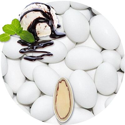 EinsSein 1kg Dragees amandes au chocolat Stracciatella blanc mat ca. 160 pièce Dragées Mariage Baptême Communion Célébrer Fête Candybar cadeaux d’invités Amandes chocolatées enrobées de sucre - Publicité EinsSein 1kg Dragees amandes au chocolat Stracciatella blanc mat ca. 160 pièce Dragées Mariage Baptême Communion Célébrer Fête Candybar cadeaux d’invités Amandes chocolatées enrobées de sucre - Publicité