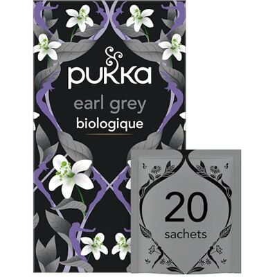 Pukka Earl Grey Bio Thé Noir Bergamote Équitable, 20 Sachets - Publicité Pukka Earl Grey Bio Thé Noir Bergamote Équitable, 20 Sachets - Publicité
