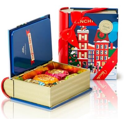Venchi , Mini Livre Bleu de Noël avec Chocoviar Assortis, avec “Noisette du Piémont”, Édition Limitée, 116 g, Sans Gluten, Sans Colorants ni Conservateurs, Idée Cadeau - Publicité Venchi , Mini Livre Bleu de Noël avec Chocoviar Assortis, avec “Noisette du Piémont”, Édition Limitée, 116 g, Sans Gluten, Sans Colorants ni Conservateurs, Idée Cadeau - Publicité