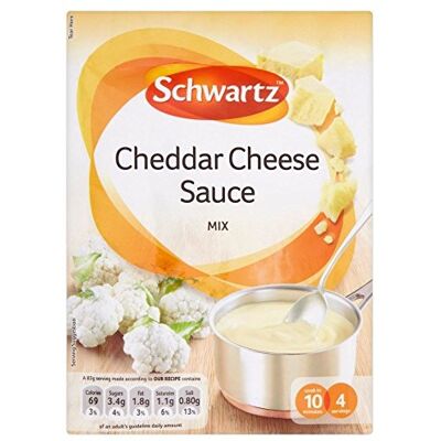 Schwartz Cheddar Lot de 2 salses de fromage Mélange (40 g) - Publicité Schwartz Cheddar Lot de 2 salses de fromage Mélange (40 g) - Publicité