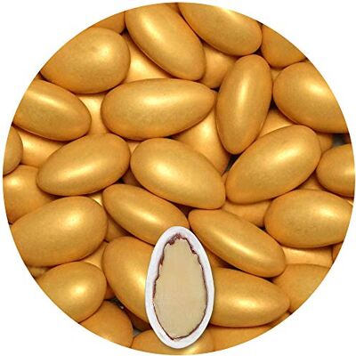 EinsSein Dragées Amandes Nobile or mat 500g ca. 140 pièce Dragees Mariage Baptême Communion Célébrer Fête Candybar Confiserie Candy Bar Cadeaux Invités Bonbons Amande Premium - Publicité EinsSein Dragées Amandes Nobile or mat 500g ca. 140 pièce Dragees Mariage Baptême Communion Célébrer Fête Candybar Confiserie Candy Bar Cadeaux Invités Bonbons Amande Premium - Publicité