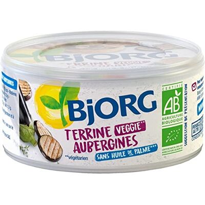 BJORG Terrine D'Aubergine Bio 125G Lot De 4 - Publicité BJORG Terrine D'Aubergine Bio 125G Lot De 4 - Publicité
