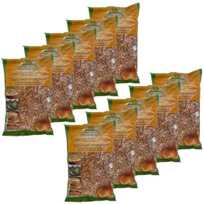 Top taste Lot de 10 Oignons Frits Croustillants 500g – Oignons crispy pour burgers, salades et restauration – Grand format économique - Publicité Top taste Lot de 10 Oignons Frits Croustillants 500g – Oignons crispy pour burgers, salades et restauration – Grand format économique - Publicité