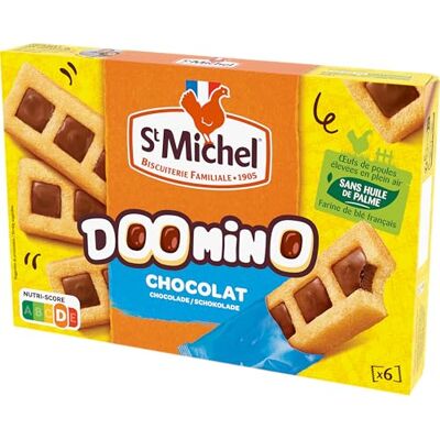 St Michel Doomino au Chocolat Sans Huile de Palme Le paquet de 180g - Publicité St Michel Doomino au Chocolat Sans Huile de Palme Le paquet de 180g - Publicité