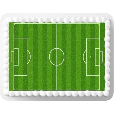Top That 1 feuille de glaçage comestible pour décoration de gâteau au format A4 Parfait pour les grands gâteaux pour créer une scène de football - Publicité Top That 1 feuille de glaçage comestible pour décoration de gâteau au format A4 Parfait pour les grands gâteaux pour créer une scène de football - Publicité