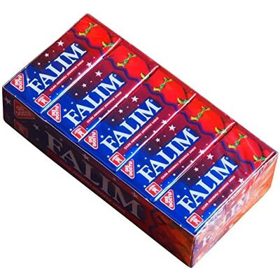 Falim Chewing-gum à l'arôme fraise sans sucre (20 x 5 pièces/140 g) - Publicité Falim Chewing-gum à l'arôme fraise sans sucre (20 x 5 pièces/140 g) - Publicité