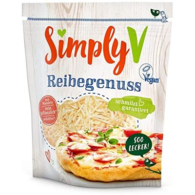 Simply V Reibegenuss (Alternative végane au fromage) 200g x 6 (1200g) - Publicité Simply V Reibegenuss (Alternative végane au fromage) 200g x 6 (1200g) - Publicité