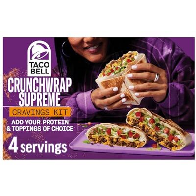 Taco Bell Crunchwrap Supreme Cravings Kit 640,7 g - Publicité Taco Bell Crunchwrap Supreme Cravings Kit 640,7 g - Publicité