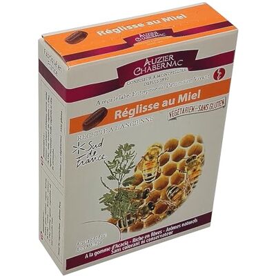 AUZIER CHABERNAC Pastilles à la Réglisse et au miel Confiserie de Tradition. (Etui pocket 50g. Lot de 1.) - Publicité AUZIER CHABERNAC Pastilles à la Réglisse et au miel Confiserie de Tradition. (Etui pocket 50g. Lot de 1.) - Publicité
