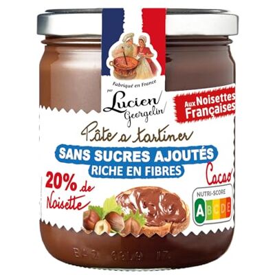 LUCIEN GEORGELIN Pâte à Tartiner Sans Sucres Ajoutés 400g - Publicité LUCIEN GEORGELIN Pâte à Tartiner Sans Sucres Ajoutés 400g - Publicité
