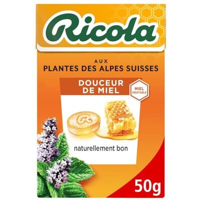 Ricola Bonbon Douceur de Miel, 50g - Publicité Ricola Bonbon Douceur de Miel, 50g - Publicité