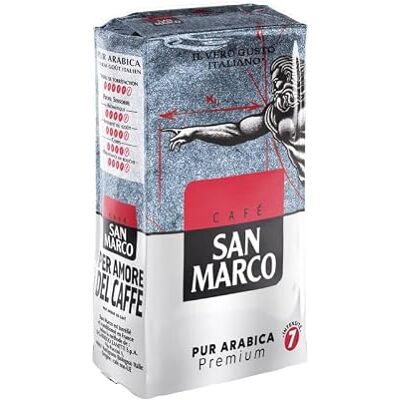 genéric SAN MARCO San Marco Café Moulu Pur Arabica 250G Deux Articles - Publicité genéric SAN MARCO San Marco Café Moulu Pur Arabica 250G Deux Articles - Publicité