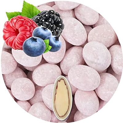 EinsSein 400g Dragees amandes truffées au chocolat yaourt et baies sauvages rose ca. 80 pièce Dragées Mariage Baptême Communion Célébrer Fête Candybar cadeaux d’invités Amandes Badem sekeri - Publicité EinsSein 400g Dragees amandes truffées au chocolat yaourt et baies sauvages rose ca. 80 pièce Dragées Mariage Baptême Communion Célébrer Fête Candybar cadeaux d’invités Amandes Badem sekeri - Publicité