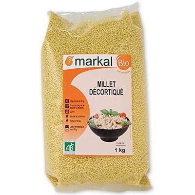 Markal MILLET DECORTIQUE 1KG - Publicité Markal MILLET DECORTIQUE 1KG - Publicité
