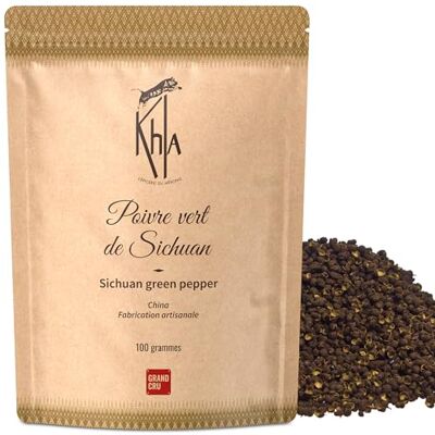 Khla Poivre de Sichuan Vert 100 g Sac Poivre en Grain Entier Ingrédient Épicerie Fine Cuisine Baies de Sichuan Vertes Direct Producteur Épice d’Asie Timut Szechuan Origine Chine - Publicité Khla Poivre de Sichuan Vert 100 g Sac Poivre en Grain Entier Ingrédient Épicerie Fine Cuisine Baies de Sichuan Vertes Direct Producteur Épice d’Asie Timut Szechuan Origine Chine - Publicité