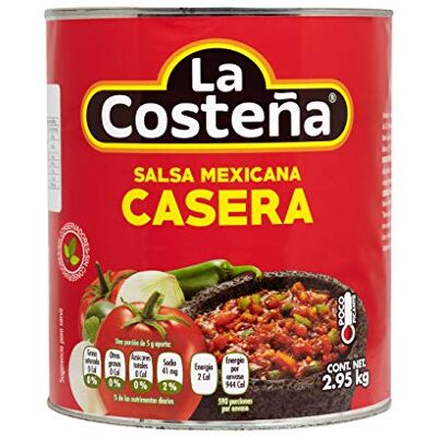 La Costeña Salsa Casera Mexicana 2950 gr - Publicité La Costeña Salsa Casera Mexicana 2950 gr - Publicité