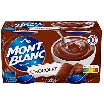 géneric MONT BLANC Crème Dessert Chocolat 500G (Lot De 4) best deal - Publicité géneric MONT BLANC Crème Dessert Chocolat 500G (Lot De 4) best deal - Publicité