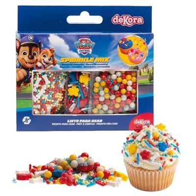 dekora – Vermicelles pâtisserie, Sprinkles gâteau Mix Paw patrol Pat patrouille, Décoration comestible pour gâteau d’anniversaire enfant, Topping sucré pour cupcakes, biscuits et desserts 70g - Publicité dekora – Vermicelles pâtisserie, Sprinkles gâteau Mix Paw patrol Pat patrouille, Décoration comestible pour gâteau d’anniversaire enfant, Topping sucré pour cupcakes, biscuits et desserts 70g - Publicité