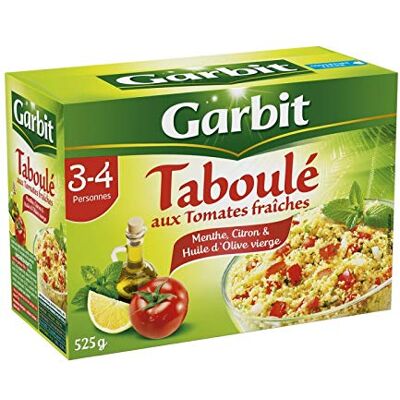 géneric Tabouléaux Dés De Tomates Fraiches Citron Menthe 3/4 Personnes 525G Garbit (Lot De 4) Best Deal - Publicité géneric Tabouléaux Dés De Tomates Fraiches Citron Menthe 3/4 Personnes 525G Garbit (Lot De 4) Best Deal - Publicité