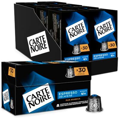 Carte Noire Capsules Décaféiné N°6 Compatibles Nespresso Café Arabica Lot de 30 x 8 Capsules Aluminium Fabriqué en France (240 capsules) - Publicité Carte Noire Capsules Décaféiné N°6 Compatibles Nespresso Café Arabica Lot de 30 x 8 Capsules Aluminium Fabriqué en France (240 capsules) - Publicité