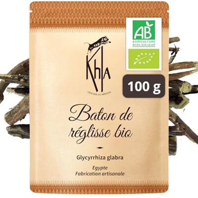 Khla Bâtons de Réglisse Bio 100 g À Infuser ou à Mâcher Tisane, Infusion Cuisine & Pâtisserie Naturellement Sucré & Boisé Haleine Coupe Faim Naturel Fraicheur Garantie Origine Égypte - Publicité Khla Bâtons de Réglisse Bio 100 g À Infuser ou à Mâcher Tisane, Infusion Cuisine & Pâtisserie Naturellement Sucré & Boisé Haleine Coupe Faim Naturel Fraicheur Garantie Origine Égypte - Publicité