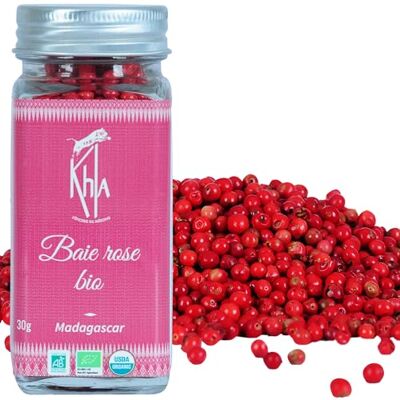 Khla Baies roses Bio 30g Baies Qualité Premium Grand Cru Production Limitée Épices Direct Producteur Origine Madagascar - Publicité Khla Baies roses Bio 30g Baies Qualité Premium Grand Cru Production Limitée Épices Direct Producteur Origine Madagascar - Publicité