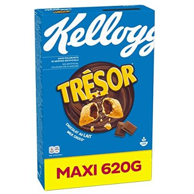 Kellogg's Céréales Trésor Chocolat au Lait 620g - Publicité Kellogg's Céréales Trésor Chocolat au Lait 620g - Publicité